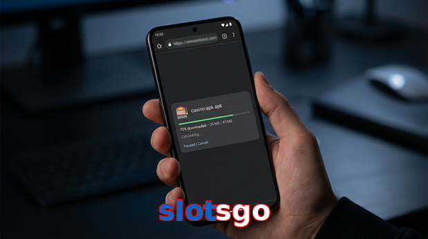 Main screen of Slotsgo apk page for PK players