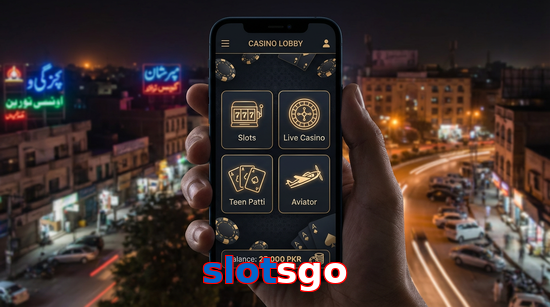 Main screen of Slotsgo app page for PK players