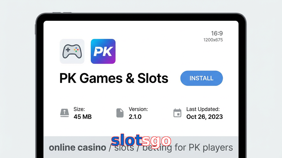 Game list for Slotsgo gameapk section